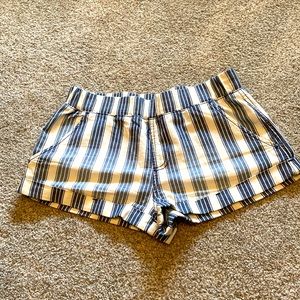Blue & white stripped shorts size medium